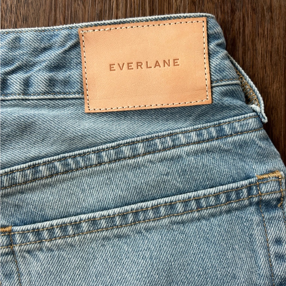 NWOT EVERLANE Curvy 90s Cheeky Straight Jean Light Wash Organic Size 27 Ankle - Picture 14 of 16